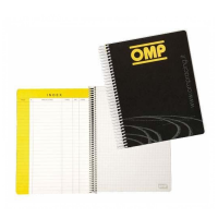 OMP  тетрадь штурмана, 17.3 x 22 см, 130 страниц, черный / желтый