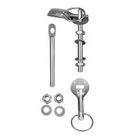 OMP  замки капота, алюминий / сталь, серебристый