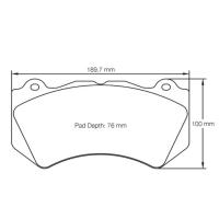 Pagid 8083 колодки тормозные передние, толщина 17 мм, состав RSC 1