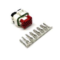 AiM разъём + контакты для Strada 1.3 MXS / MXP / MXG / MXT, 14 pin, серебристый