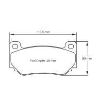 Pagid 4501 колодки тормозные передние, толщина 15 мм, состав RSH 3