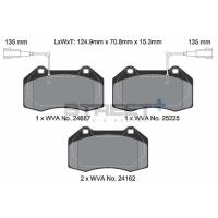 Pagid 8190 колодки тормозные передние