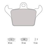 Ferodo Racing FRP3126 колодки тормозные, состав колодок "H" (DS 2500), черный
