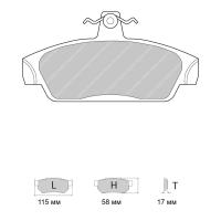 Ferodo Racing FDS603 колодки тормозные передние, состав колодок DS Performance, черный