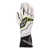 Alpinestars Tech-1 KX V2 перчатки для картинга, белый / черный, S