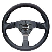 Sparco L505 руль для тюнинга (кожа / замша), 350 мм, без вылета, черный