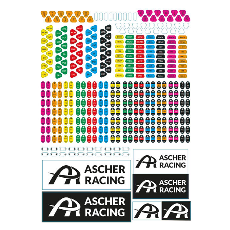 Ascher Racing наклейки (Mclaren)