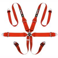 Sandtler ремни безопасности, 6 точек, 2-3", сталь, красный
