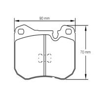 Pagid 4703 колодки тормозные передние, толщина 15 мм, состав RSH 29E
