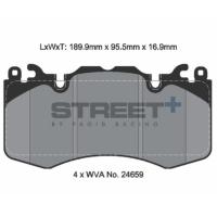 Pagid 8085 колодки тормозные передние, толщина 16,9 мм, состав SP (Street+)