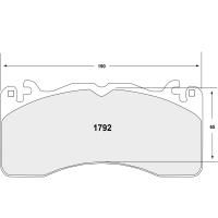 Performance Friction 1792 колодки тормозные передние