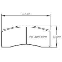Pagid 8060 колодки тормозные, толщина 16 мм, состав RS 34