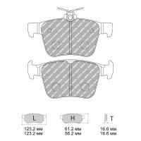 Ferodo Racing FCP4697 колодки тормозные, состав колодок DS Performance, черный