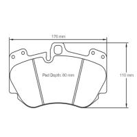 Pagid 4907 колодки тормозные передние, толщина 16 мм, состав RSC 1