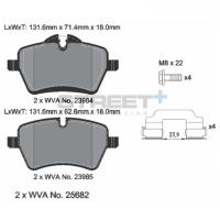 Pagid 8303 колодки тормозные передние, толщина 18 мм, состав SP (Street+)