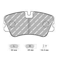 Ferodo Racing FCP546 колодки тормозные передние, состав колодок "R" (DS 3000), черный