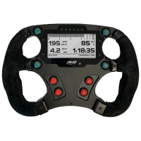 AIM Formula 3 руль для автоспорта (искусственная кожа), 270 мм, с подрулевыми переключателями, черный