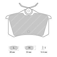 Ferodo Racing FCP726 колодки тормозные задние, состав колодок DS Performance, черный