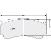 Performance Friction 7671 колодки тормозные задние, толщина 16 мм, состав Z-Rated, черный