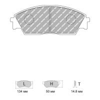 Ferodo Racing FCP598 колодки тормозные передние, состав колодок DS Performance, черный