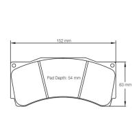 Pagid 1539 колодки тормозные передние, толщина 25 мм, состав RSL 1