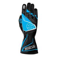 Sparco K-Attack перчатки для картинга, черный / синий, XXXXXS / 4