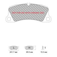 Ferodo Racing FRP3164 колодки тормозные передние, состав колодок "G" (DS 3.12), черный