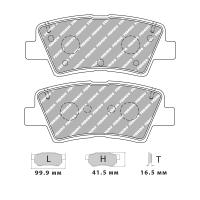Ferodo Racing FCP5041 колодки тормозные, состав колодок "H" (DS 2500), черный