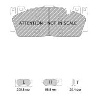 Ferodo Racing FCP4712 колодки тормозные передние, состав колодок DS Performance, черный