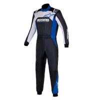 Alpinestars Atom Graphic 4 комбинезон для автоспорта, черный / синий / серебристый, 44