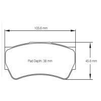Pagid 8049 колодки тормозные, толщина 16 мм, состав RS 34