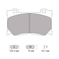 Ferodo Racing FCP4172 колодки тормозные передние, состав колодок "G" (DS 3.12), черный