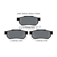 Pagid 8004 колодки тормозные, толщина 13 мм, состав SP (Street+)