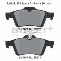 Pagid 8199 колодки тормозные задние, толщина 16,1 мм, состав SP (Street+)