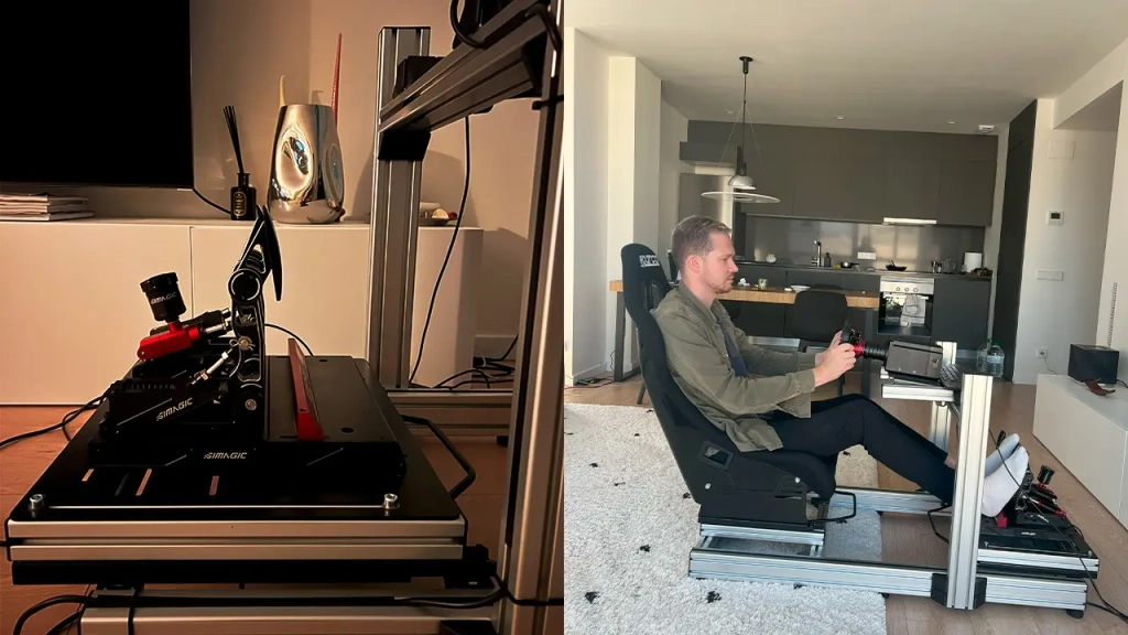 Тренажер для изучения трасс на базе Simagic