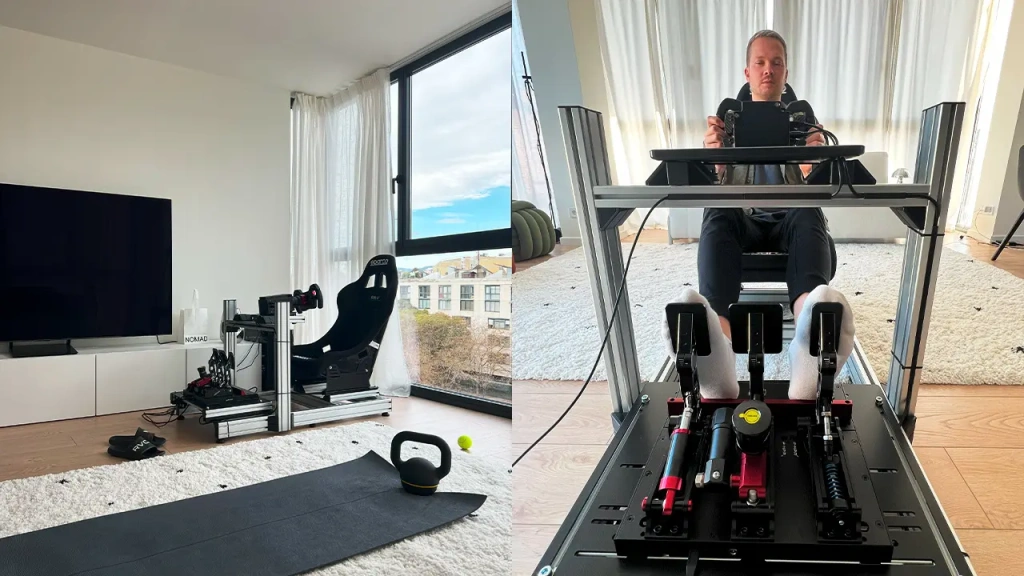 Тренажер для изучения трасс на базе Simagic