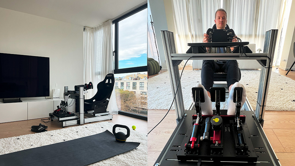 Тренажер для изучения трасс на базе Simagic