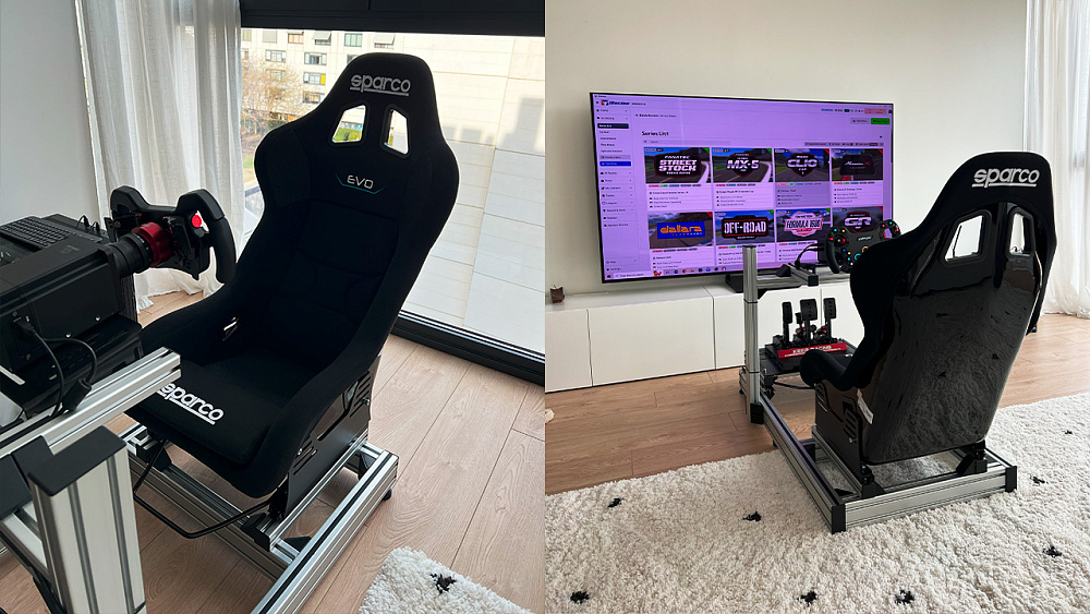 Тренажер для изучения трасс на базе Simagic